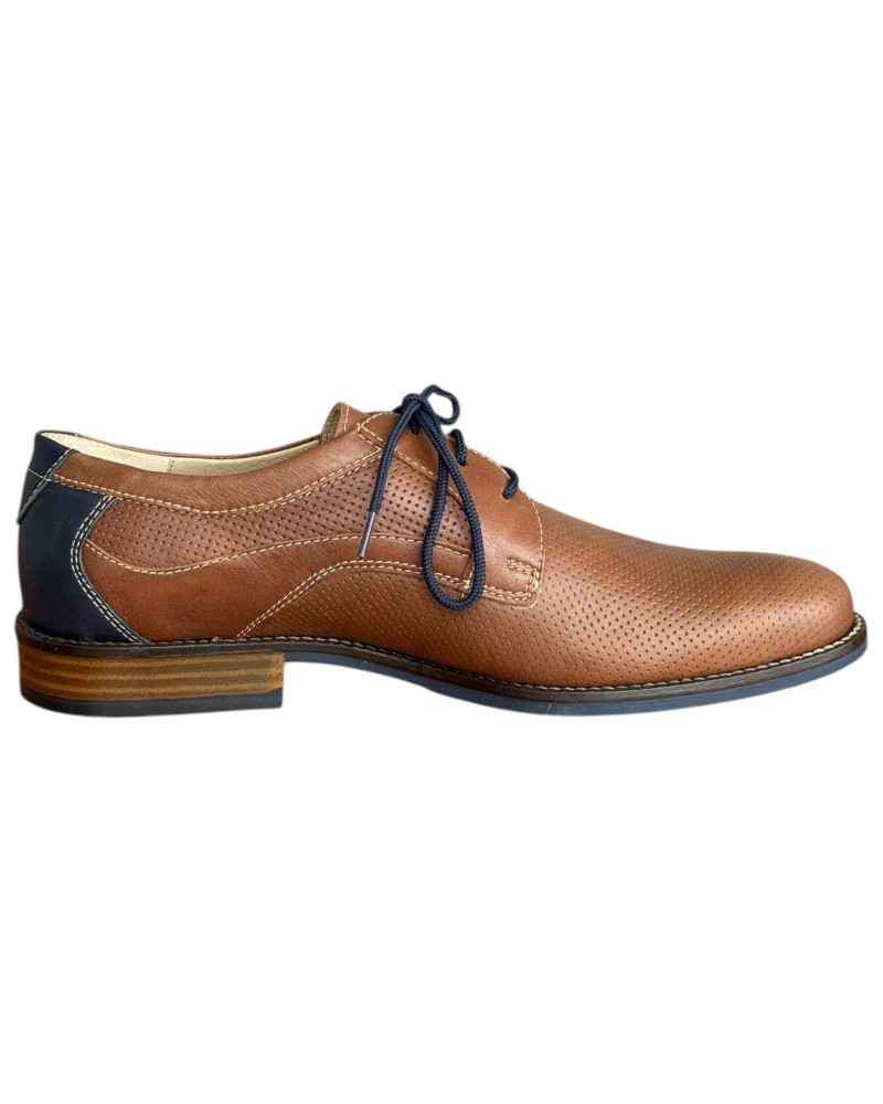  Δερμάτινο Ανδρικό Παπούτσι - F836