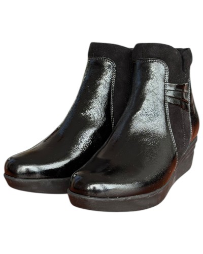 Δερμάτινο Γυναικείo Μποτάκι - F848