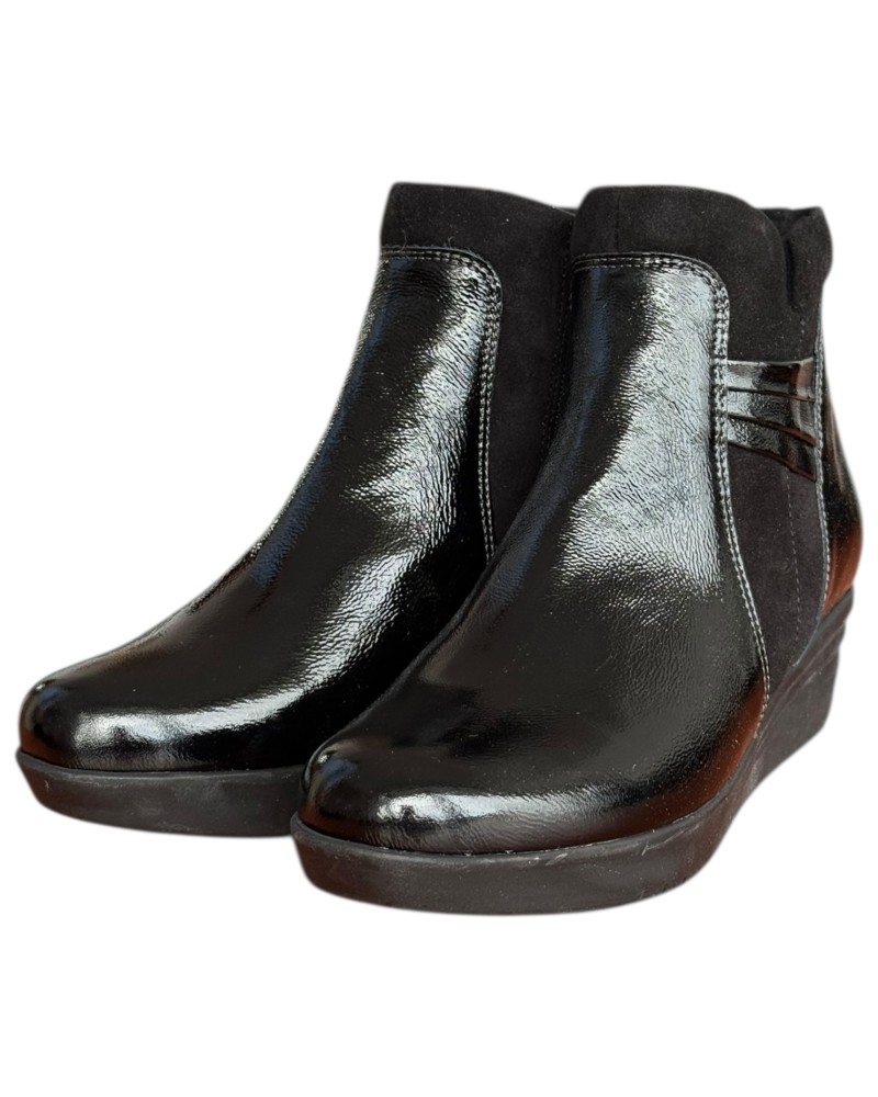 Δερμάτινο Γυναικείo Μποτάκι - F848