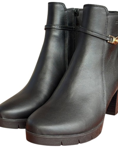 Δερμάτινο Γυναικείo Μποτάκι - F870