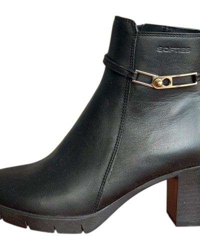 Δερμάτινο Γυναικείo Μποτάκι - F870