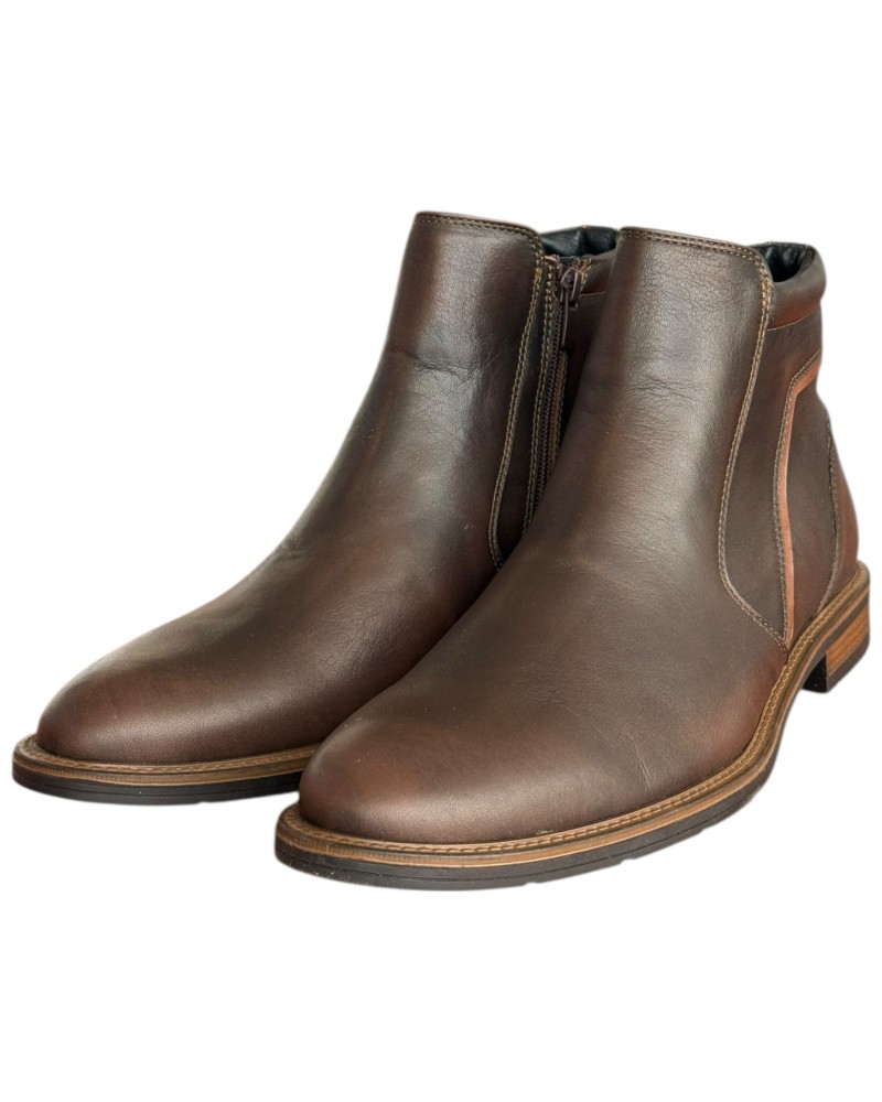  Δερμάτινο Ανδρικό Μποτάκι - F893