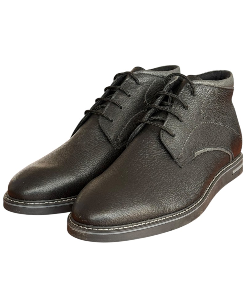  Δερμάτινο Ανδρικό Μποτάκι - F894