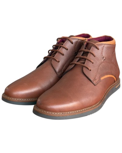  Δερμάτινο Ανδρικό Μποτάκι - F918