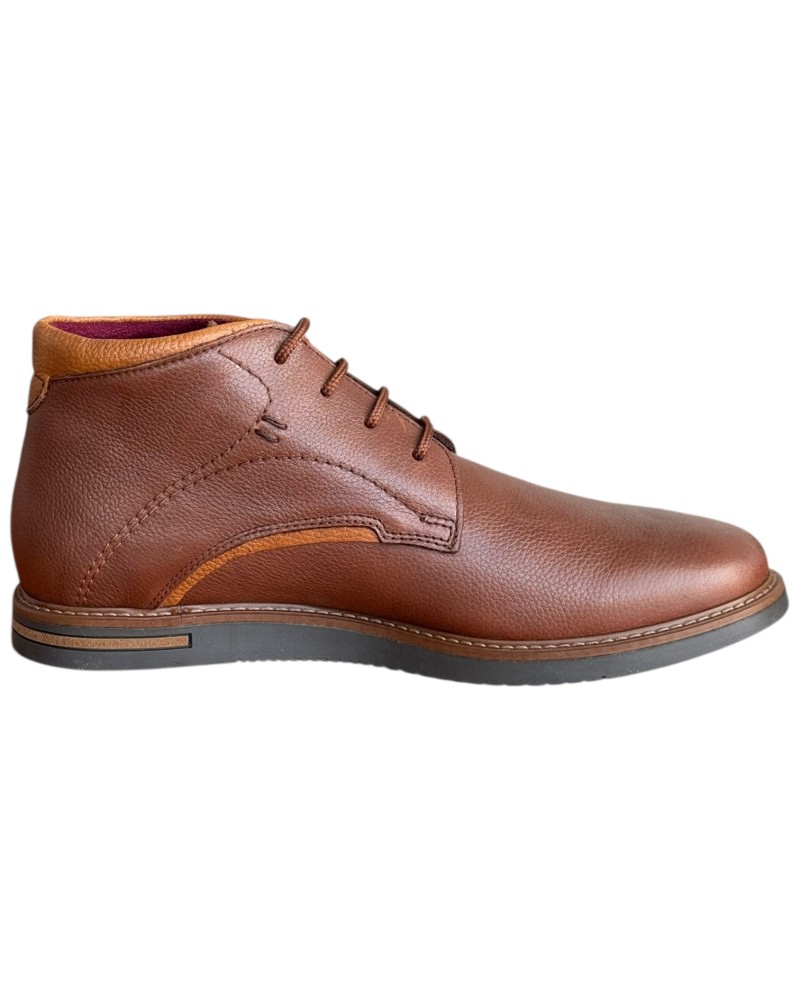  Δερμάτινο Ανδρικό Μποτάκι - F918