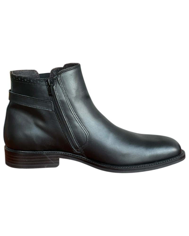  Δερμάτινο Ανδρικό Μποτάκι - F965