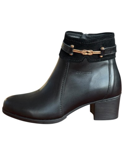 Δερμάτινο Γυναικείo Μποτάκι - F967