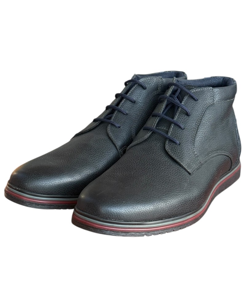  Δερμάτινο Ανδρικό Μποτάκι - F968