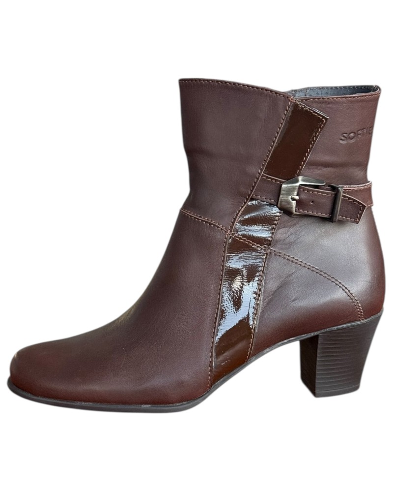 Δερμάτινο Γυναικείo Μποτάκι - F969