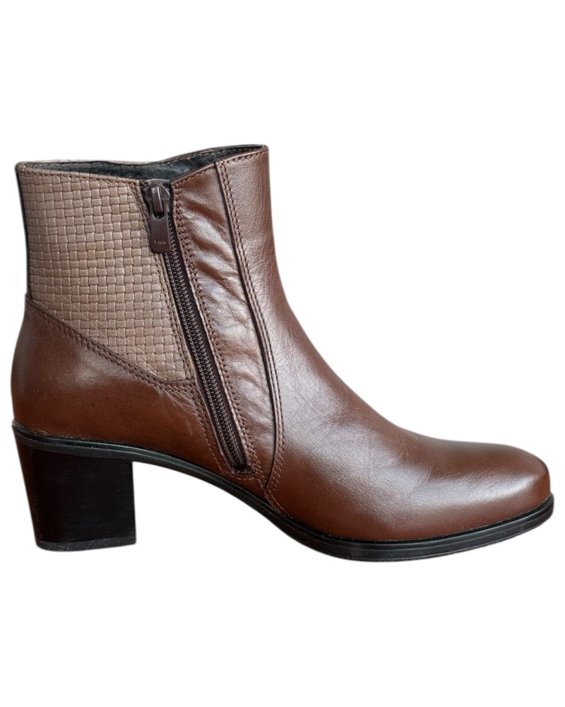 Δερμάτινο Γυναικείo Μποτάκι - F976