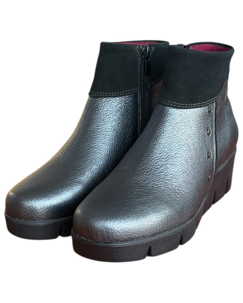 Δερμάτινο Γυναικείo Μποτάκι - F978