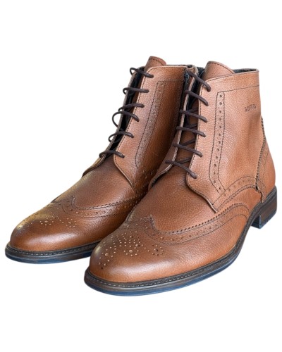  Δερμάτινο Ανδρικό Μποτάκι - F980