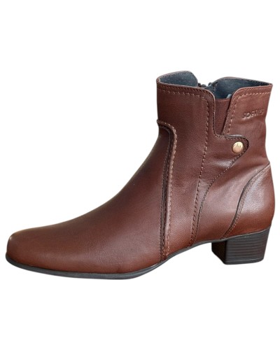 Δερμάτινο Γυναικείo Μποτάκι - F981