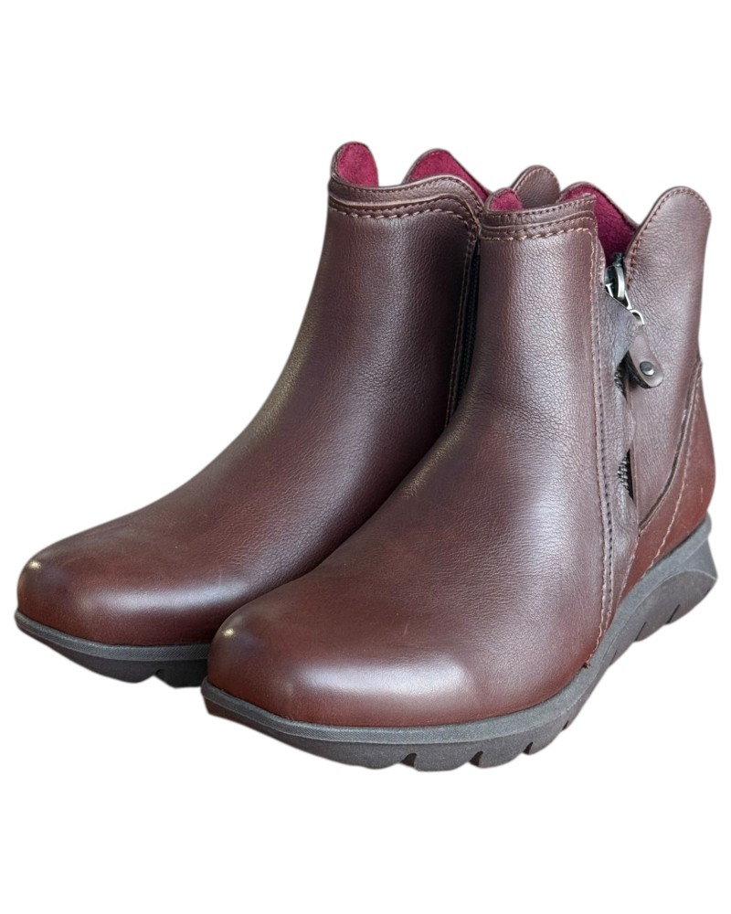 Δερμάτινο Γυναικείo Μποτάκι - F985