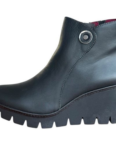 Δερμάτινο Γυναικείo Μποτάκι - F987