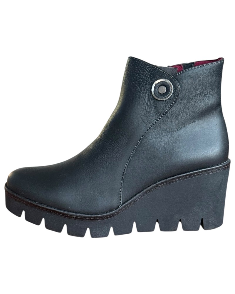 Δερμάτινο Γυναικείo Μποτάκι - F987