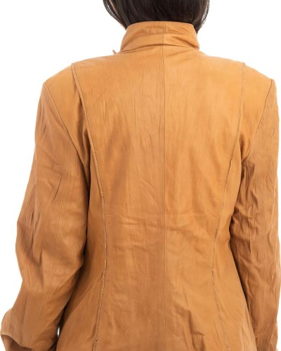 Γνήσιο Γυναικέιο Δερμάτινο Μπουφάν - H3