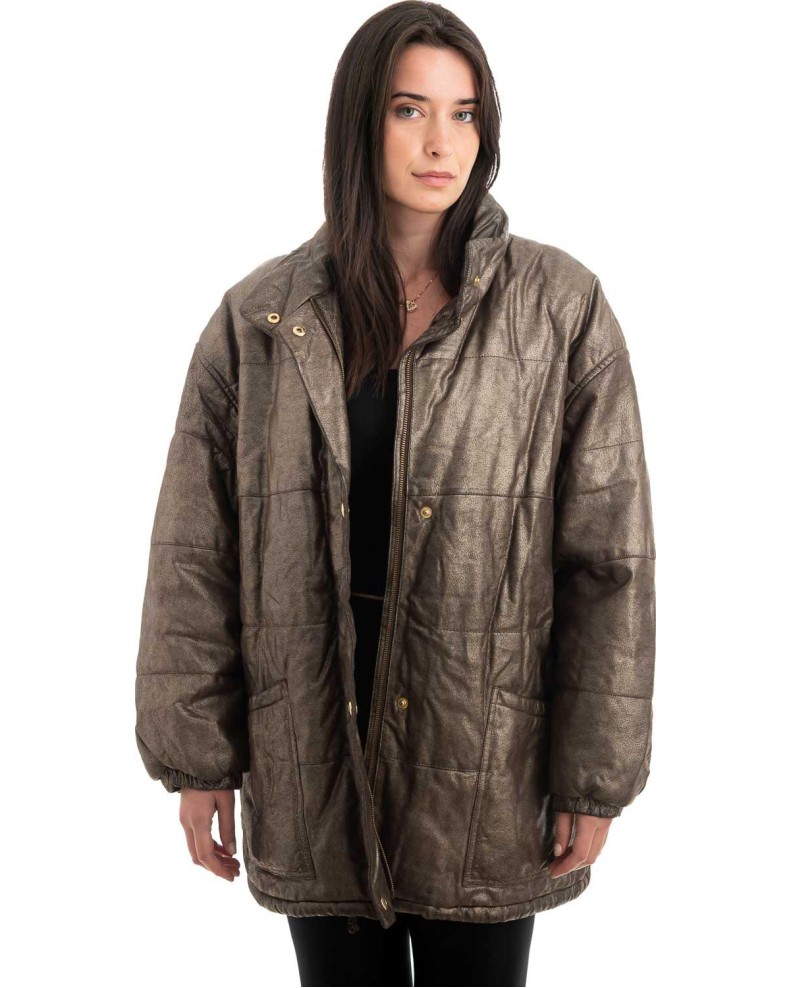 Γνήσιο Γυναικέιο Δερμάτινο Μπουφάν - H4