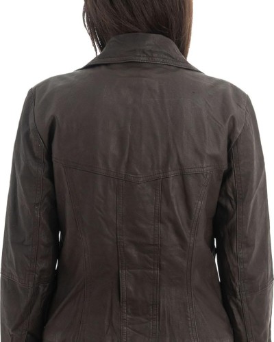 Γνήσιο Γυναικέιο Δερμάτινο Σακάκι - H6