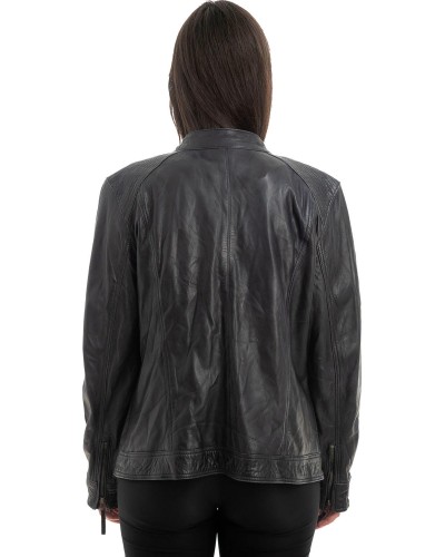 Γνήσιο Γυναικέιο Δερμάτινο Μπουφάν - H7