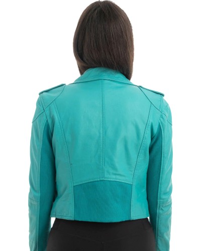 Γνήσιο Γυναικέιο Δερμάτινο Μπουφάν - H15