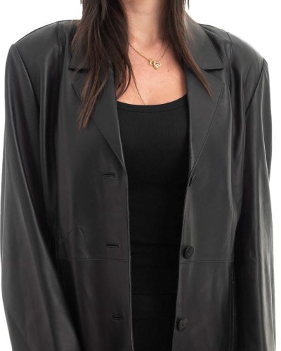 Γνήσιο Γυναικέιο Δερμάτινο Σακάκι - H16