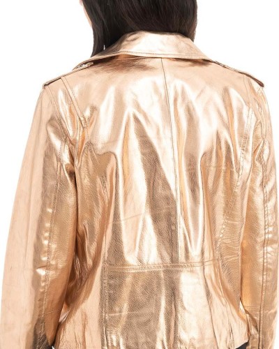 Γνήσιο Γυναικέιο Δερμάτινο Μπουφάν - H17