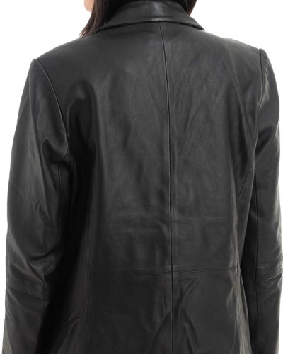 Γνήσιο Γυναικέιο Δερμάτινο Σακάκι - H19