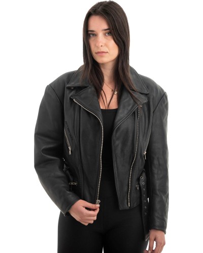 Γνήσιο Γυναικέιο Δερμάτινο Μπουφάν - H21