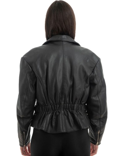 Γνήσιο Γυναικέιο Δερμάτινο Μπουφάν - H21