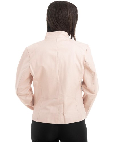 Γνήσιο Γυναικέιο Δερμάτινο Μπουφάν - H24