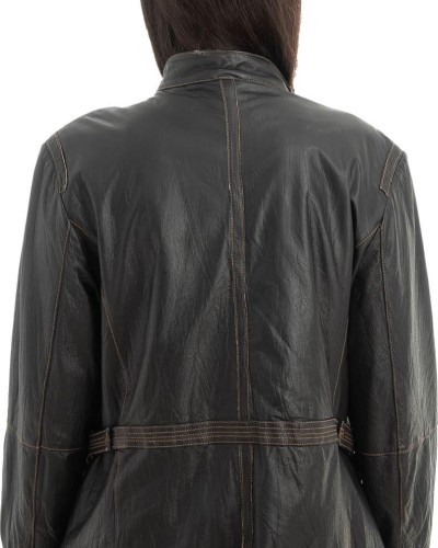 Γνήσιο Γυναικέιο Δερμάτινο Μπουφάν - H27