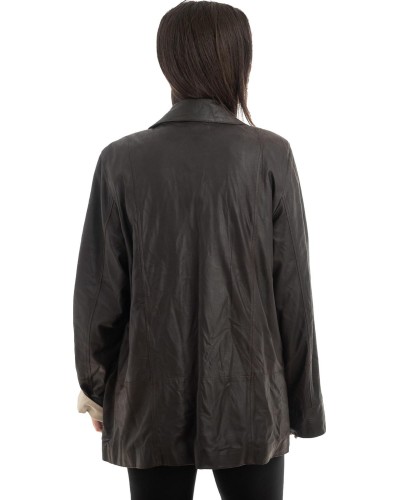 Γνήσιο Γυναικέιο Δερμάτινο Μπουφάν - H28