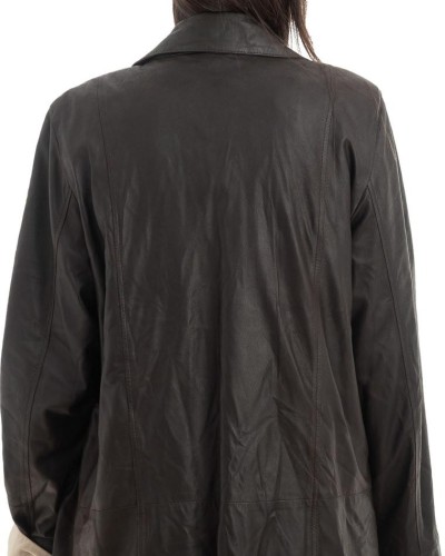 Γνήσιο Γυναικέιο Δερμάτινο Μπουφάν - H28