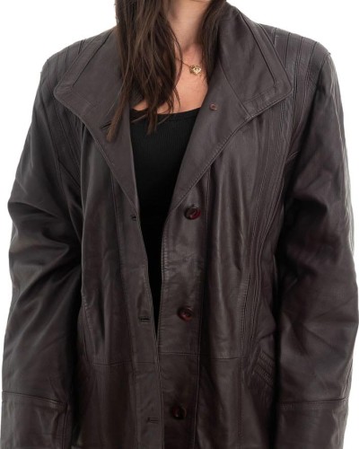 Γνήσιο Γυναικέιο Δερμάτινο Μπουφάν - H29