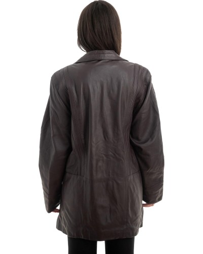 Γνήσιο Γυναικέιο Δερμάτινο Μπουφάν - H29