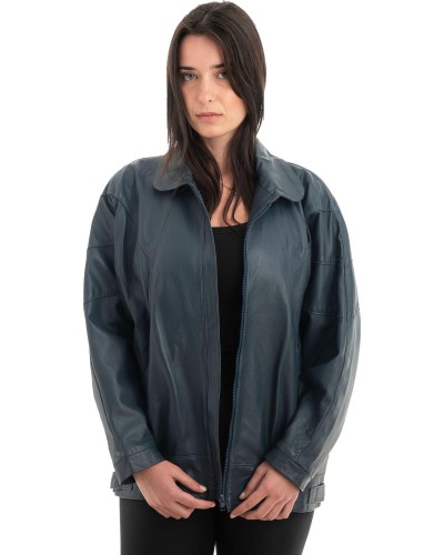 Γνήσιο Γυναικέιο Δερμάτινο Μπουφάν - H30