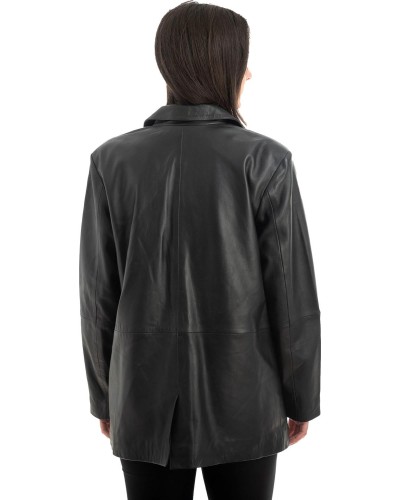 Γνήσιο Γυναικέιο Δερμάτινο Σακάκι - H36