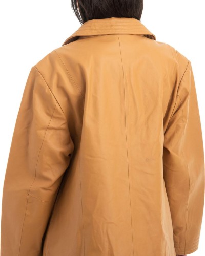 Γνήσιο Γυναικέιο Δερμάτινο Μπουφάν - H38