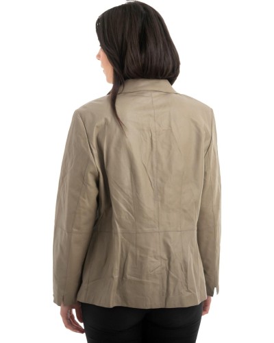 Γνήσιο Γυναικέιο Δερμάτινο Σακάκι - H40