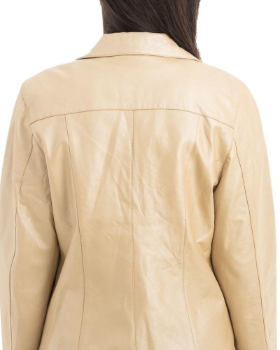 Γνήσιο Γυναικέιο Δερμάτινο Σακάκι - H44