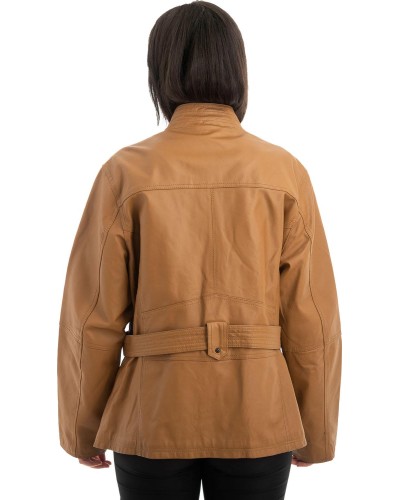 Γνήσιο Γυναικέιο Δερμάτινο Μπουφάν - H45