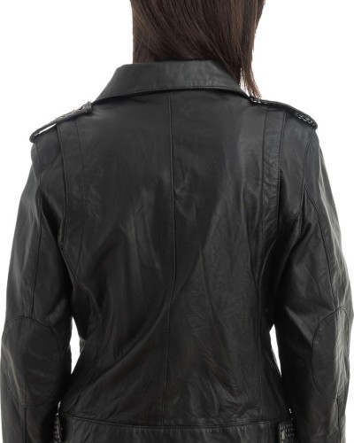 Γνήσιο Γυναικέιο Δερμάτινο Μπουφάν - H46