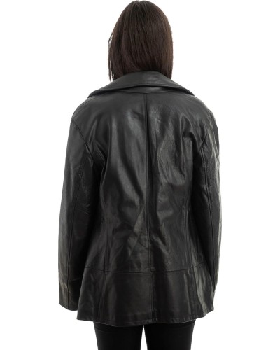 Γνήσιο Γυναικέιο Δερμάτινο Σακάκι - H51