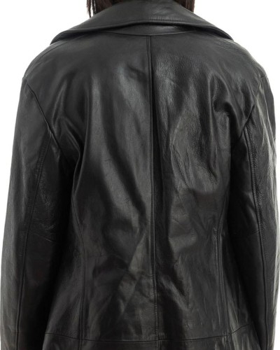 Γνήσιο Γυναικέιο Δερμάτινο Σακάκι - H51