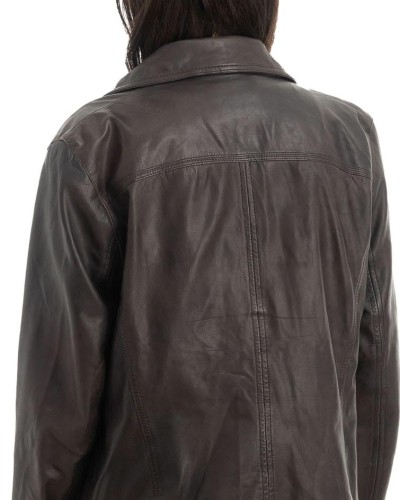 Γνήσιο Γυναικέιο Δερμάτινο Μπουφάν - H54