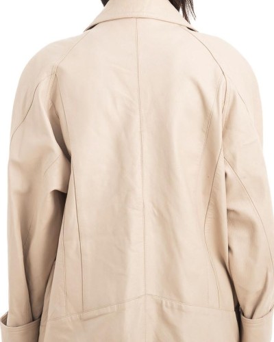 Γνήσιο Γυναικέιο Δερμάτινο Σακάκι - H60