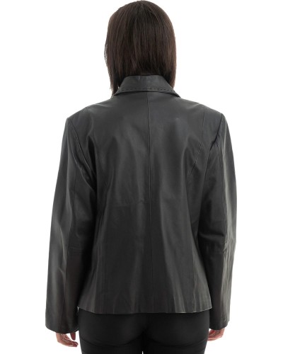 Γνήσιο Γυναικέιο Δερμάτινο Μπουφάν - H63