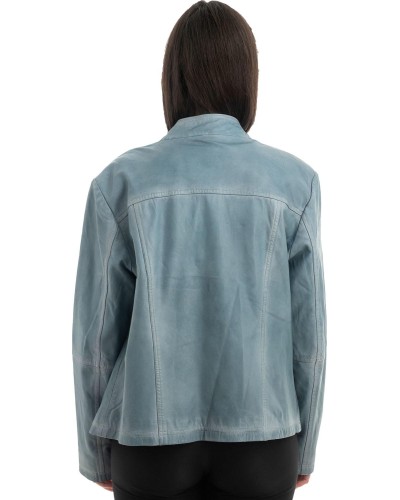 Γνήσιο Γυναικέιο Δερμάτινο Μπουφάν - H64