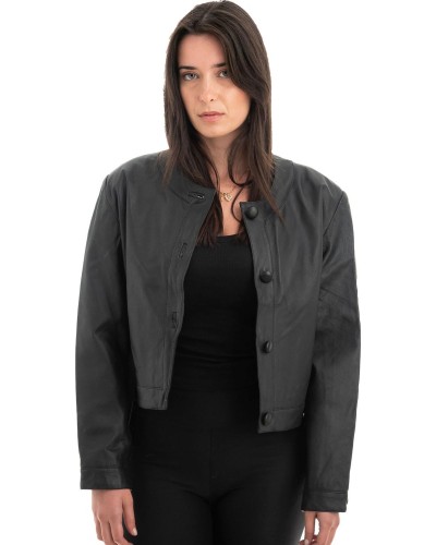 Γνήσιο Γυναικέιο Δερμάτινο Μπουφάν - H70